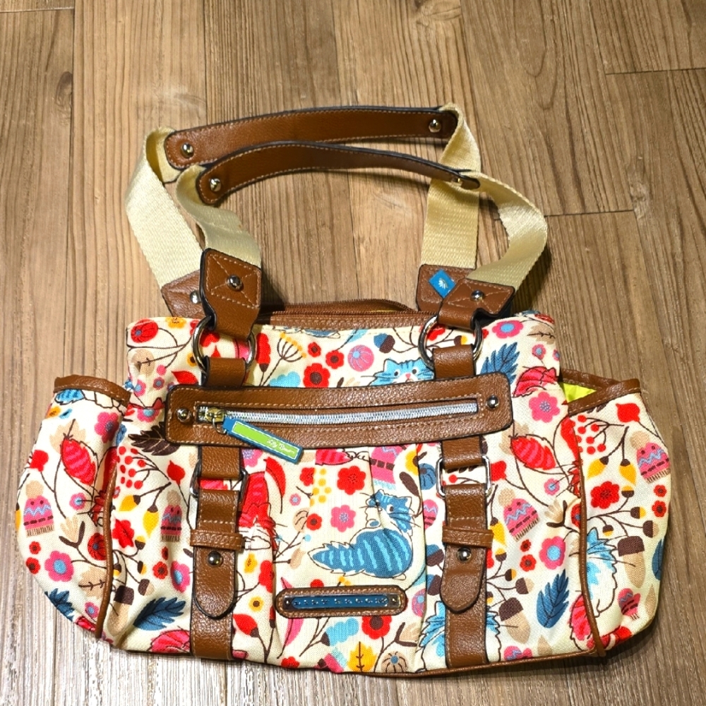 Lily Bloom Triple Section Landon Satchel - Cats - Picture 1 of 8
